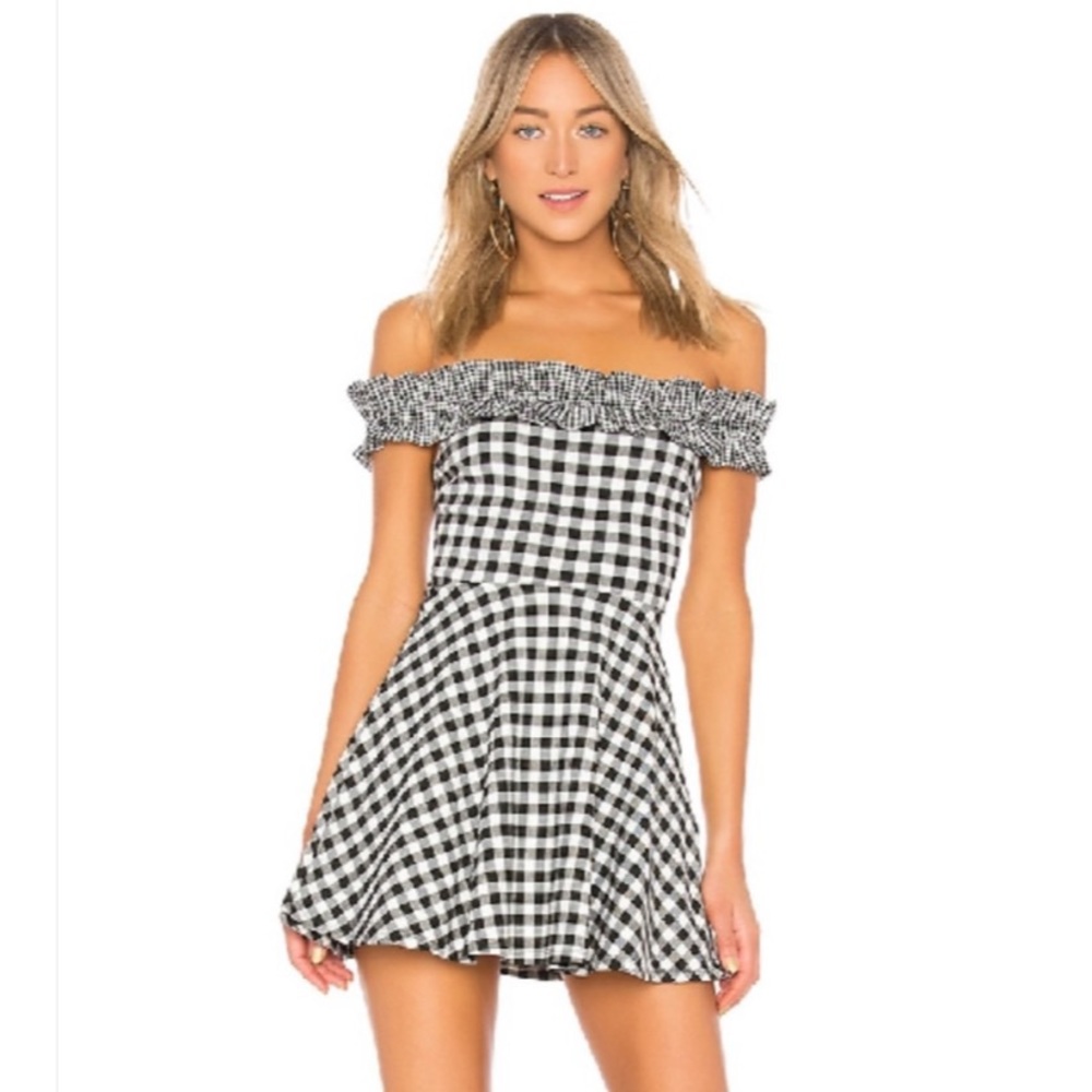 Lovers + Friends Lori off shoulder mini dress